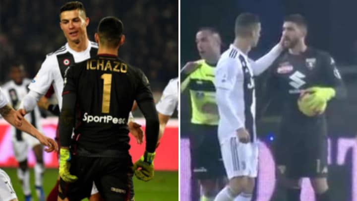New Footage Shows Cristiano Ronaldo And Santiago Ichazo Shortly After Chest Bump
