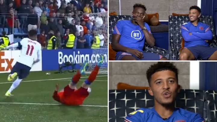 Jadon Sancho's Reaction To Race Against 41-Year-Old Andorra Defender Ildefons Lima Is Priceless