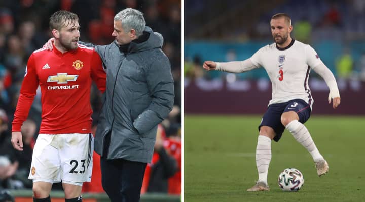 Major Shock As Jose Mourinho Actually Praises Luke Shaw After Left-Back's Display In England's 4-0 Win Over Ukraine