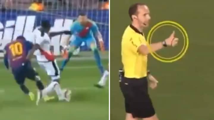 Lionel Messi Displays Superb Sportsmanship By Telling Ref Not To Give Penalty
