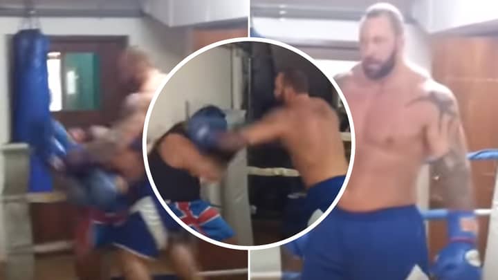 Footage Of The Mountain Showing His Boxing Skills Emerges And He Looks Frightening
