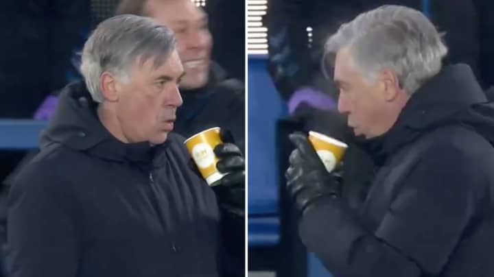 Carlo Ancelotti's Reaction To Everton Going 5-4 Up Is The Coolest 'Celebration' You'll Ever See