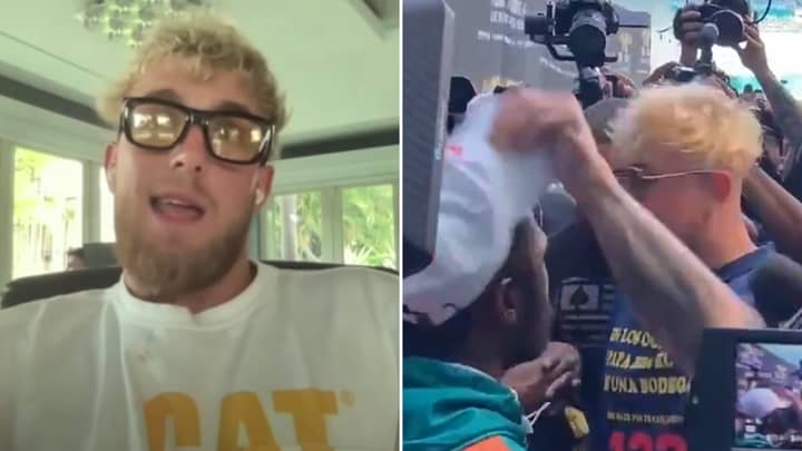Jake Paul Thinks It's 'Hilarious' Floyd Mayweather Got 'That Mad Over A Hat' In Honest Brawl Admission