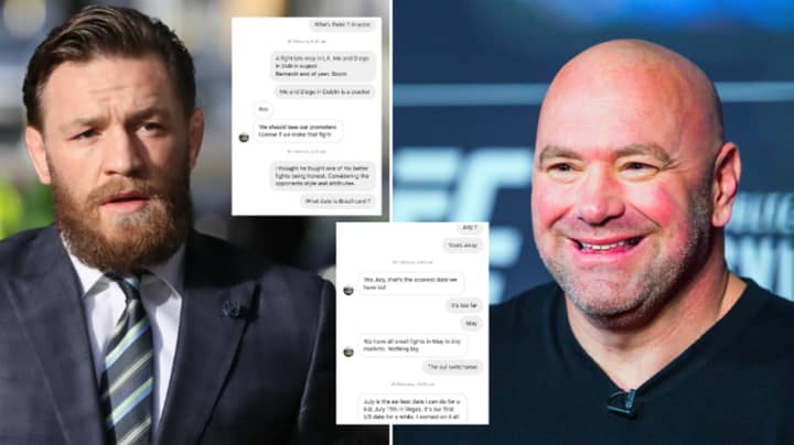 Conor McGregor Shares His Private Instagram Messages With UFC President Dana White