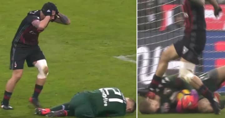 WATCH: Joe Hart Suffers Brutal Injury After Being Studded In The Head
