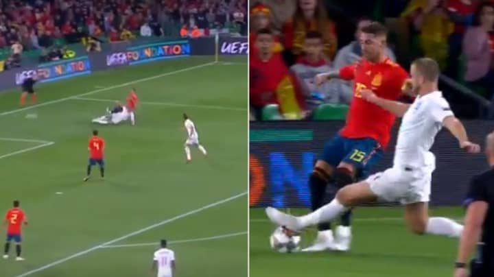 Eric Dier Takes A 25-Yard Run Up To Absolutely Clatter Sergio Ramos
