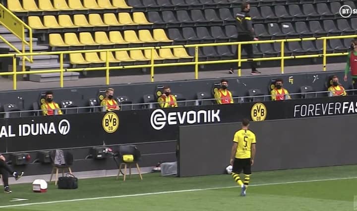 Social Distancing Substitutes In Borussia Dortmund Vs. Schalke Match Has Fans Talking On Social Media