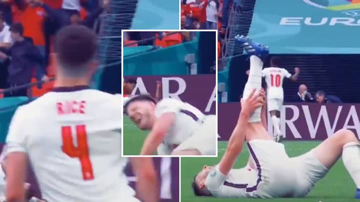 Declan Rice Proved He's Captain Material After Collapsing While Celebrating During England vs Germany