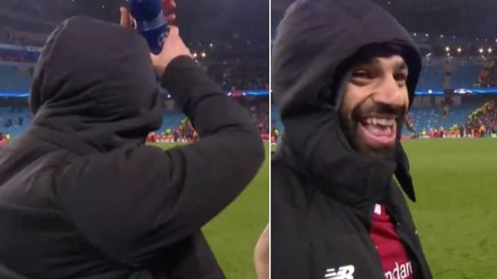 Mo Salah Stopped Midway Through Post-Match Interview To Say Something To Liverpool Fans