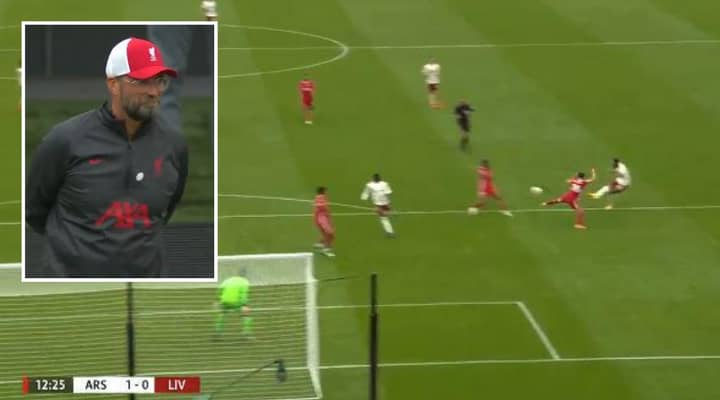 Jurgen Klopp Caught Admiring Pierre-Emerick Aubameyang's Goal Against His Liverpool Side