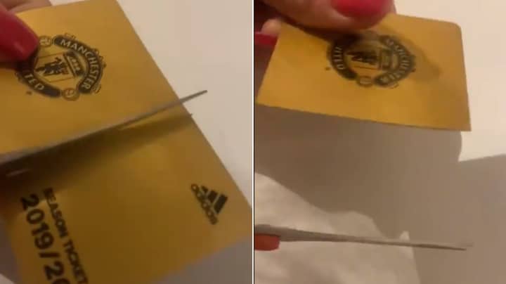 Manchester United Fan Cuts Up Season Ticket After Club Announces Plans To Join European Super League