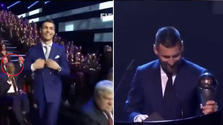  Fans Have Spotted The Key Difference Between Lionel Messi And Cristiano Ronaldo When They Collect An Award