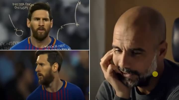 Pep Guardiola Expertly Talks Through Why Messi Ignores The Ball In The First Minutes Of A Game