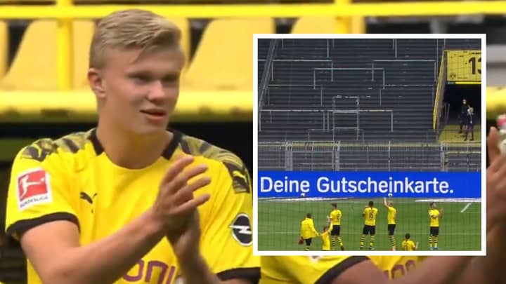 Borussia Dortmund Hilariously Clap And Pay Tribute To An Empty 'Yellow Wall' 