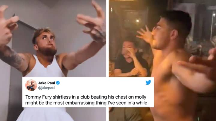 'Don't Do Drugs Kids': Jake Paul Roasts Shirtless Tommy Fury For Beating His Chest In A Club