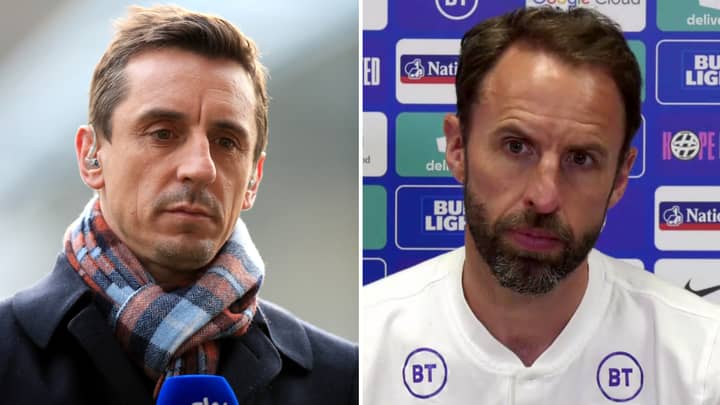 Fans Baffled At Gary Neville Dropping England Star In His Three Lions XI For Ukraine Clash