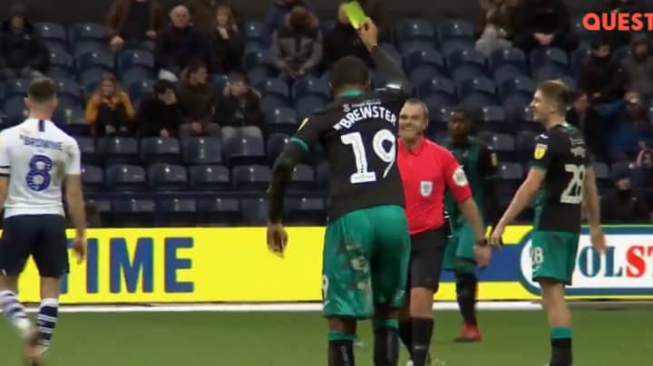 Rhian Brewster Does His Best Paul Gascoigne Impression By Showing Referee Yellow Card
