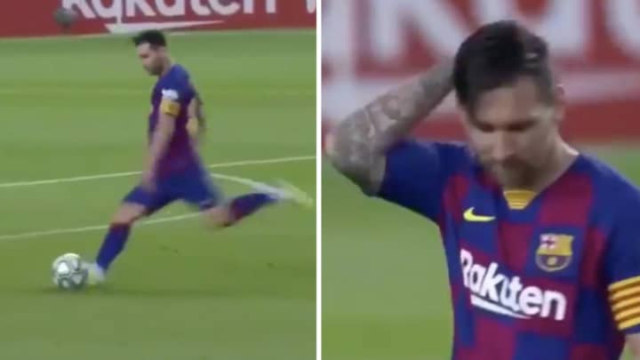 New Camera Angle Shows A 'Fed Up' Lionel Messi Expressing His Frustration After Scoring Free-Kick vs Osasuna 