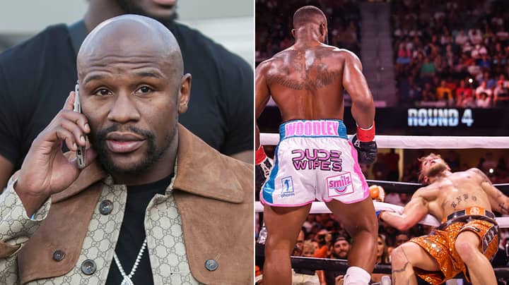 What Floyd Mayweather Told Tyron Woodley After Losing To Jake Paul 