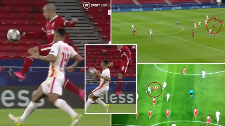 Liverpool News: Thiago Produced A Gorgeous Karate Kick Pass To Mohamed Salah During Champions League Win