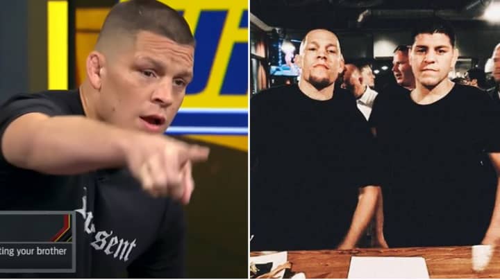 Nate Diaz's Brilliant Response When Asked If He'd Fight His Brother Nick In The UFC