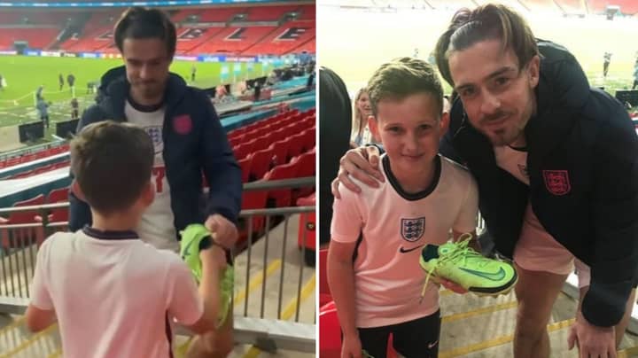 Jack Grealish Posed For A Photo And Gave Young Fan His Boots After Devastating Euro 2020 Final Loss