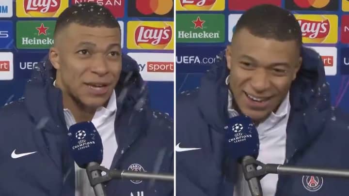 Kylian Mbappe Blows Fans Away With His 'Unreal Perfect English' While Casually Doing Interview In Snow