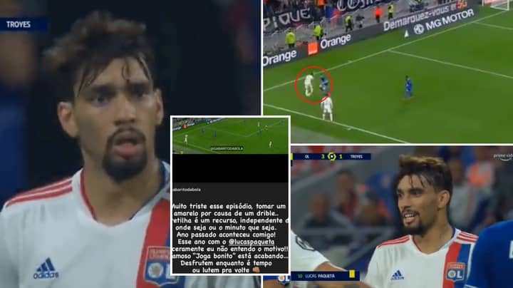 Lyon's Lucas Paquetá Booked For Attempted Rainbow Flick