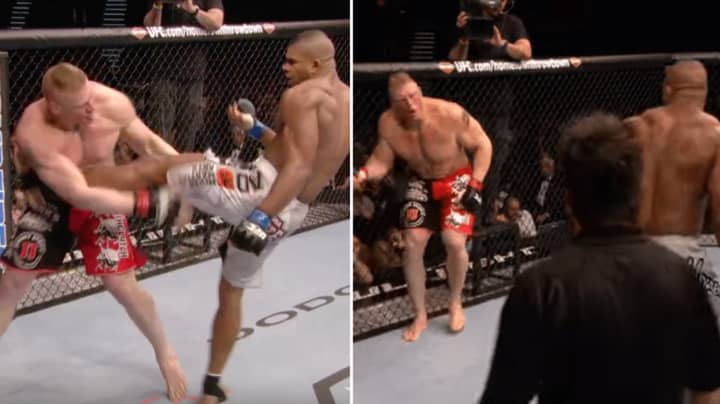When Alistair Overeem Crushed Brock Lesnar With A Brutal Liver Kick