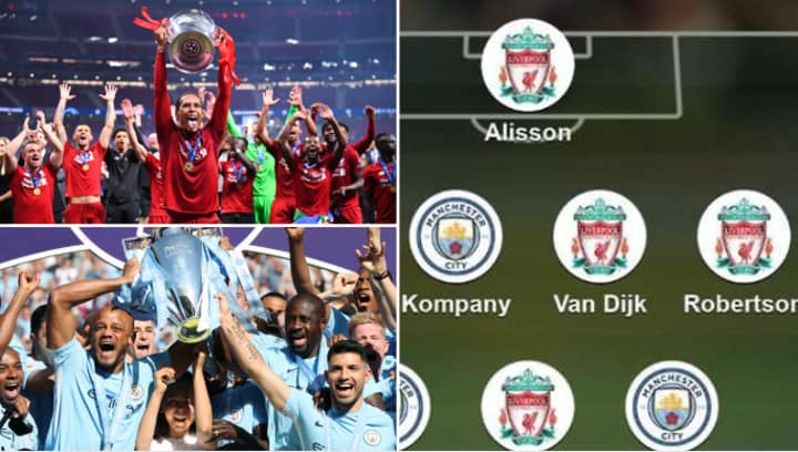 Fans Vote For Combined XI Of Liverpool's Premier League Winners And Manchester City's 'Centurions'