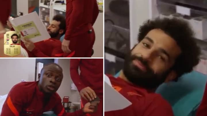 Liverpool Players Mohamed Salah And Sadio Mane React To Their Downgrade On FIFA 22