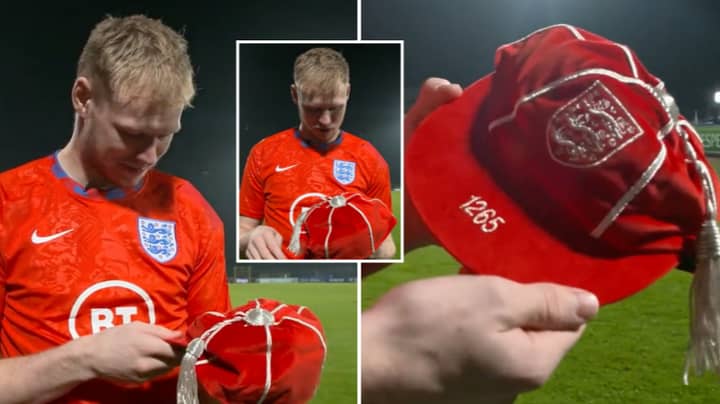 Emotional Aaron Ramsdale Taking A Minute To Appreciate His First England Cap Is So Refreshing To See 