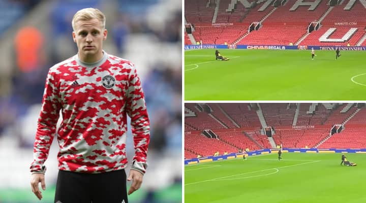 Donny Van De Beek Stays Back At Old Trafford After Liverpool Defeat To Train Alone