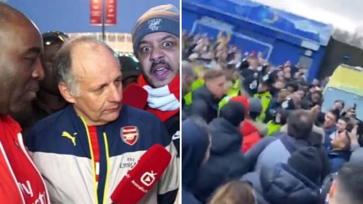 Arsenal Fans Chant 'Get Out Of Our Club' At 'Arsenal Fan TV'