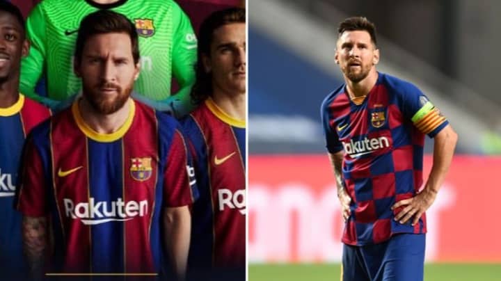 Barcelona Use Lionel Messi On Advert For The New Kit