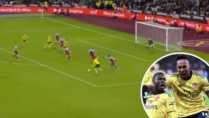 Arsenal's Nicolas Pepe Scored An Absolute Scorcher Against West Ham Tonight