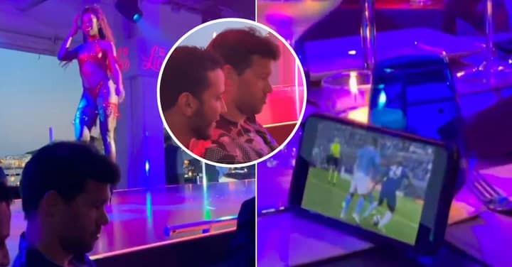 Michael Ballack Ignores Semi-Naked Cabaret Show To Stream Chelsea’s Champions League Win On Phone