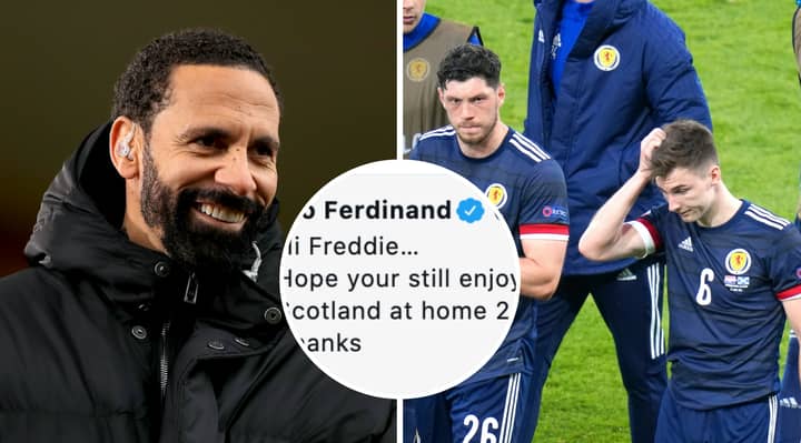 Rio Ferdinand Leaves Scottish Fan Red-Faced For Giving Him Grief Over Declaration That England Could Win Euro 2020