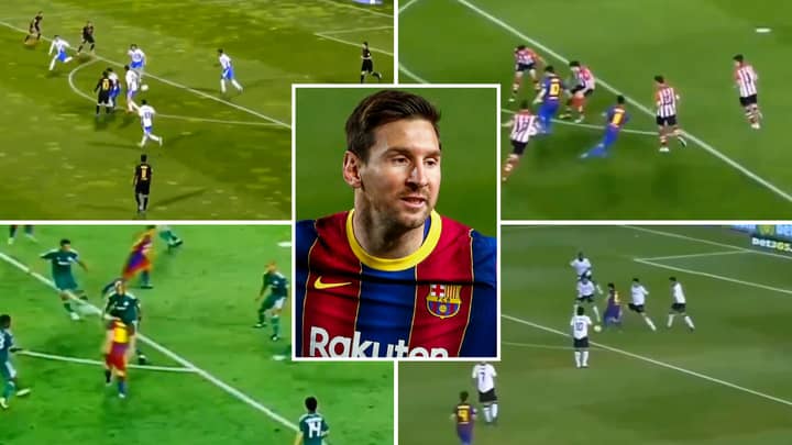 Lionel Messi Compilation Shows How It Is 'Near-Impossible For A Group Of Players To Close Him Down'