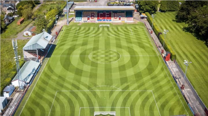 Brechin City FC’s Ground Staff Deserve A Medal For Incredible Pitch Design