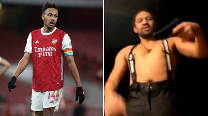 Pierre-Emerick Aubameyang's Brother Fires Cap Gun On Instagram Live With Arsenal Forward