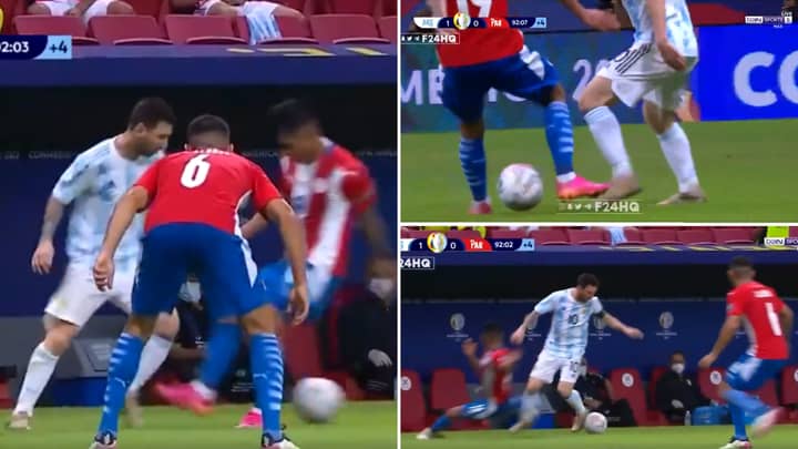 Lionel Messi Produced The Filthiest Nutmeg Of His Career Overnight, He's A Human Highlight Reel