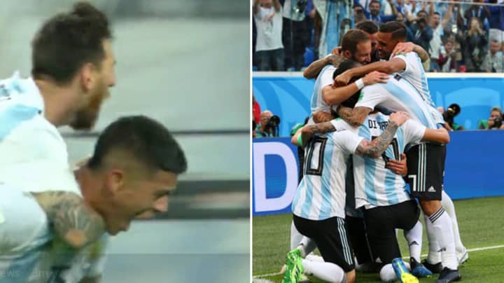Argentina Qualify For World Cup Last 16 After Late Marcos Rojo Goal 