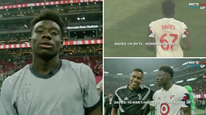 A Stunned Alphonso Davies Was Mic'd Up For MLS All-Star Game And He Was A Massive Fanboy 