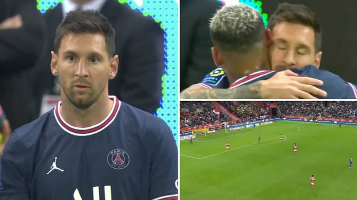 The Entire Stadium Chants Lionel Messi's Name When He Comes On To Make PSG Debut 