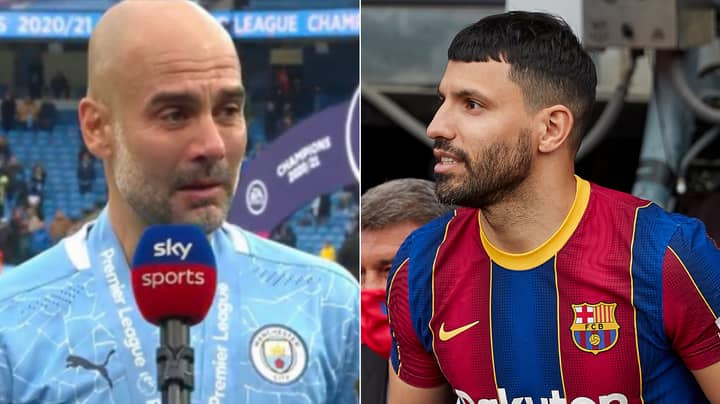 Sergio Aguero's Father Brutally Accuses Pep Guardiola Of Faking Tears In Emotional Interview