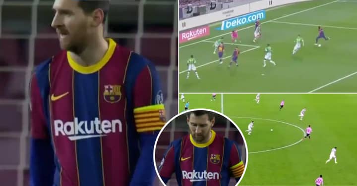 Lionel Messi Is Shown Being Failed By Barcelona Teammates In Worrying Footage