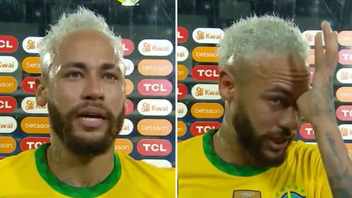 Neymar Breaks Down In Tears During Interview After Realising How Close He Is To Breaking Pele Record