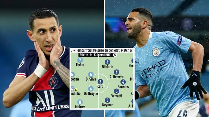 L'Equipe's Full Ratings For Manchester City Vs PSG Have Been Released And They're Incredibly Harsh