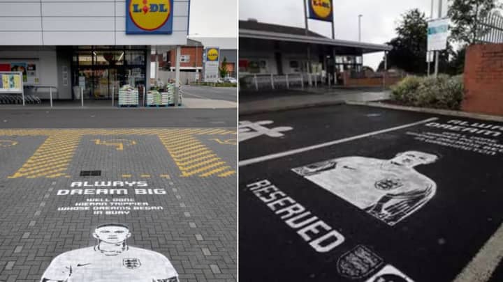 Kieran Trippier And Jordan Pickford Given Their Own Reserved Parking Space Outside Lidl 